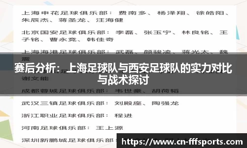 赛后分析：上海足球队与西安足球队的实力对比与战术探讨